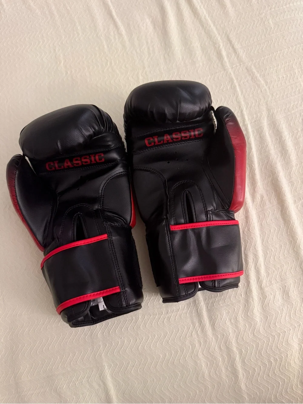 TITLE Classic Red & Black Boxing Gloves for Women